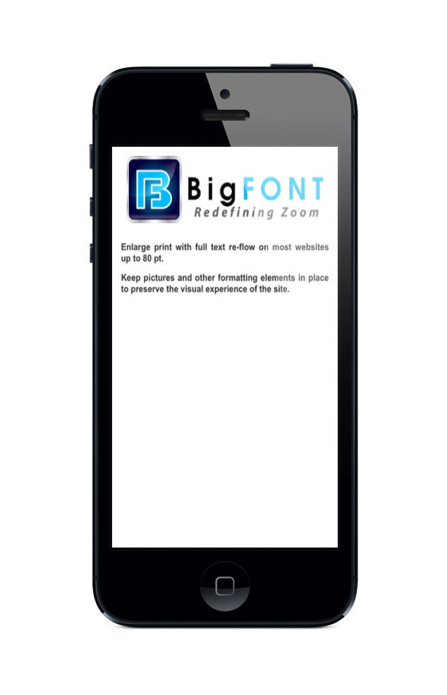 BigFONT Text Reflow/Wordwrap for iPhone 